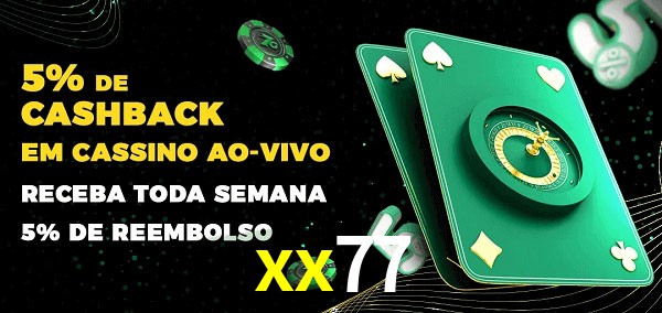 Promoções do cassino ao Vivo xx77
